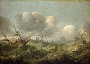 Adam Willaerts, The painting Stormy Sea